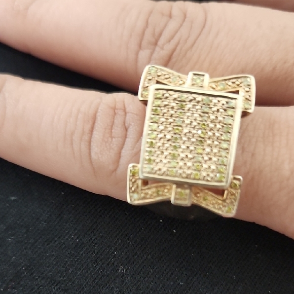 Men's Gold Vermeil Ring w/ 0.27ct Canary Diamonds